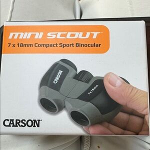 Mini Scout 7x18mm Compact Sport Binoculars - Black and Gray